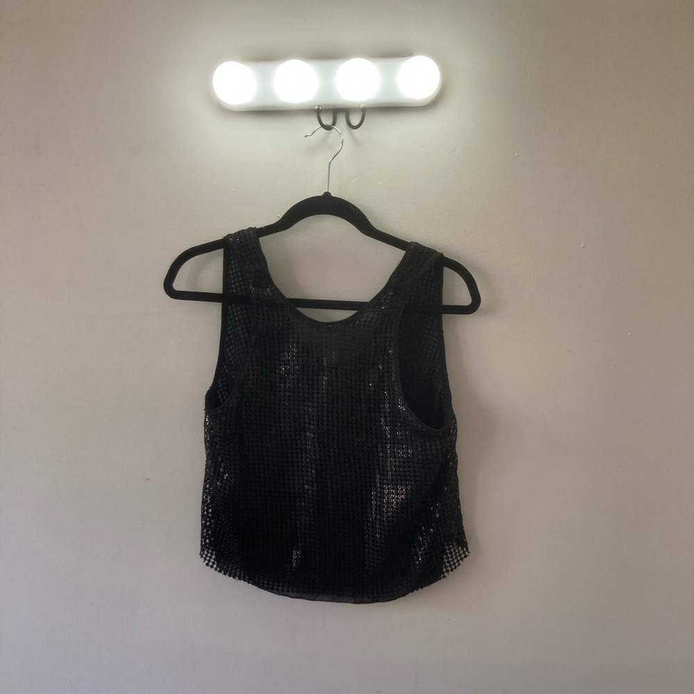 Black sequined Star dust top